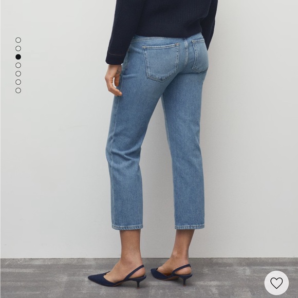 Mango Maternity Straight Jeans in Medium Blue Size 6 - Picture 2 of 9